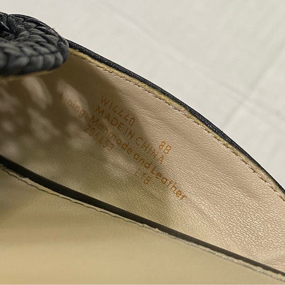 Cole Haan Grand OS Payson Woven Leather Mules Black Slip On Size 8B - Picture 10 of 10